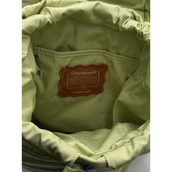 Coach Coachtopia Loop Mini Backpack Pale Lime - Picture 9 of 12